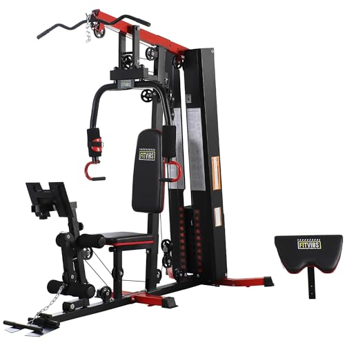Multifunctional Home Gym Equipment with Leg Press and Pulley System F61455