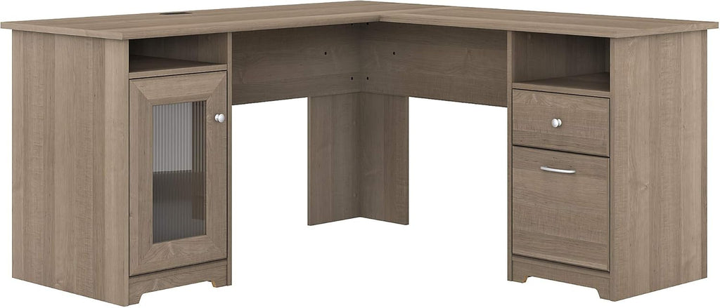 White L Shaped Computer Desk D26690
