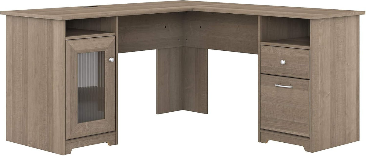 White L Shaped Computer Desk D26690