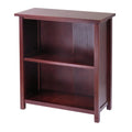 Walnut Finish 2-Section Storage Shelf L86282