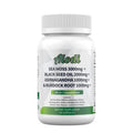 Sea Moss Black Seed Oil Ashwagandha Turmeric Bladderwrack Burdock Vitamin D3 Vitamin C ACV Manuka Elderberry Dandelion Yellow Dock Iodine Chlorophyll N7416
