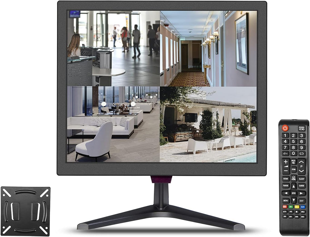 17 inch Security Monitor with HDMI Input, Built-in Speaker, Remote Control D856