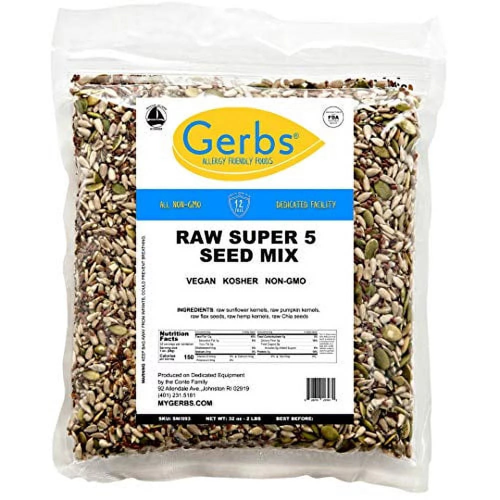 Pumpkin Sunflower Chia Flax Hemp Seed Raw Mix 2 LBS A197215