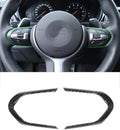 Carbon Fiber ABS Steering Wheel Decoration Frame Cover Trim I329297