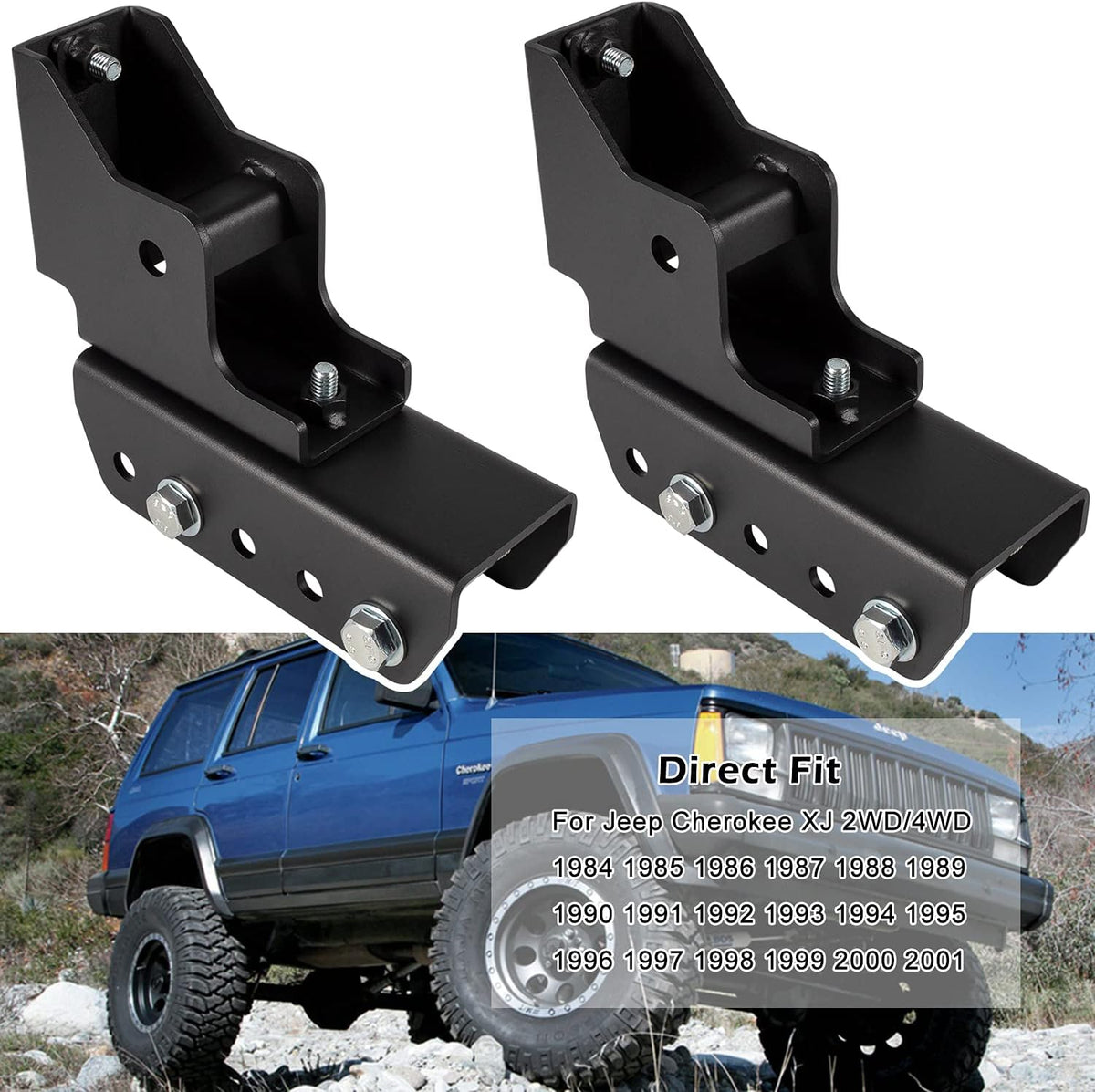 1.5 Rear Shackle Relocation Kit for Jeep Cherokee XJ L876