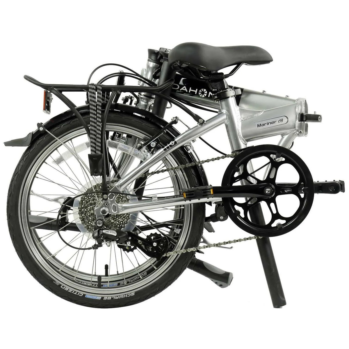 Brushed Silver Folding Bicycle H3538