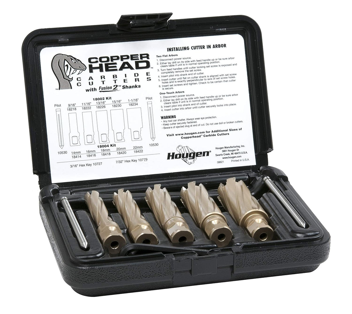 Carbide Annular Cutter Kit with Weldon Shank and Fusion2 Shank N154653