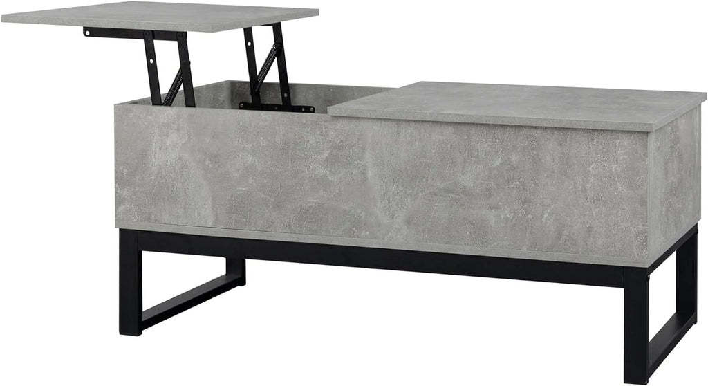 Gray Lift Top Coffee Table with Hidden Compartment E47879