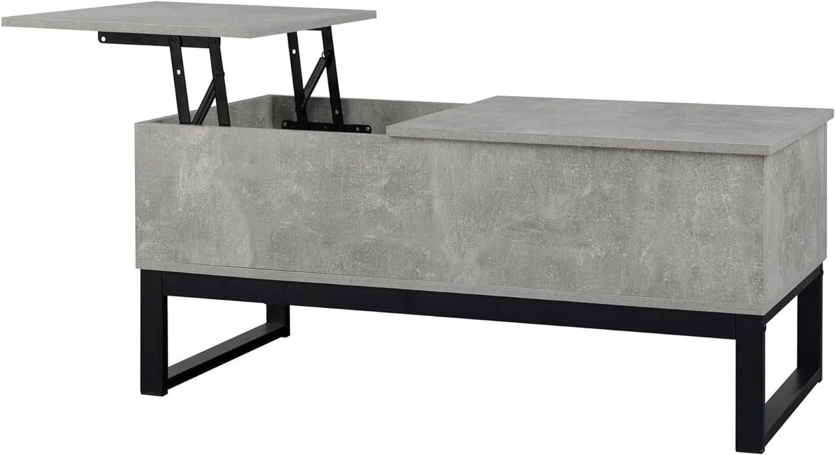 Gray Lift Top Coffee Table with Hidden Compartment E47879