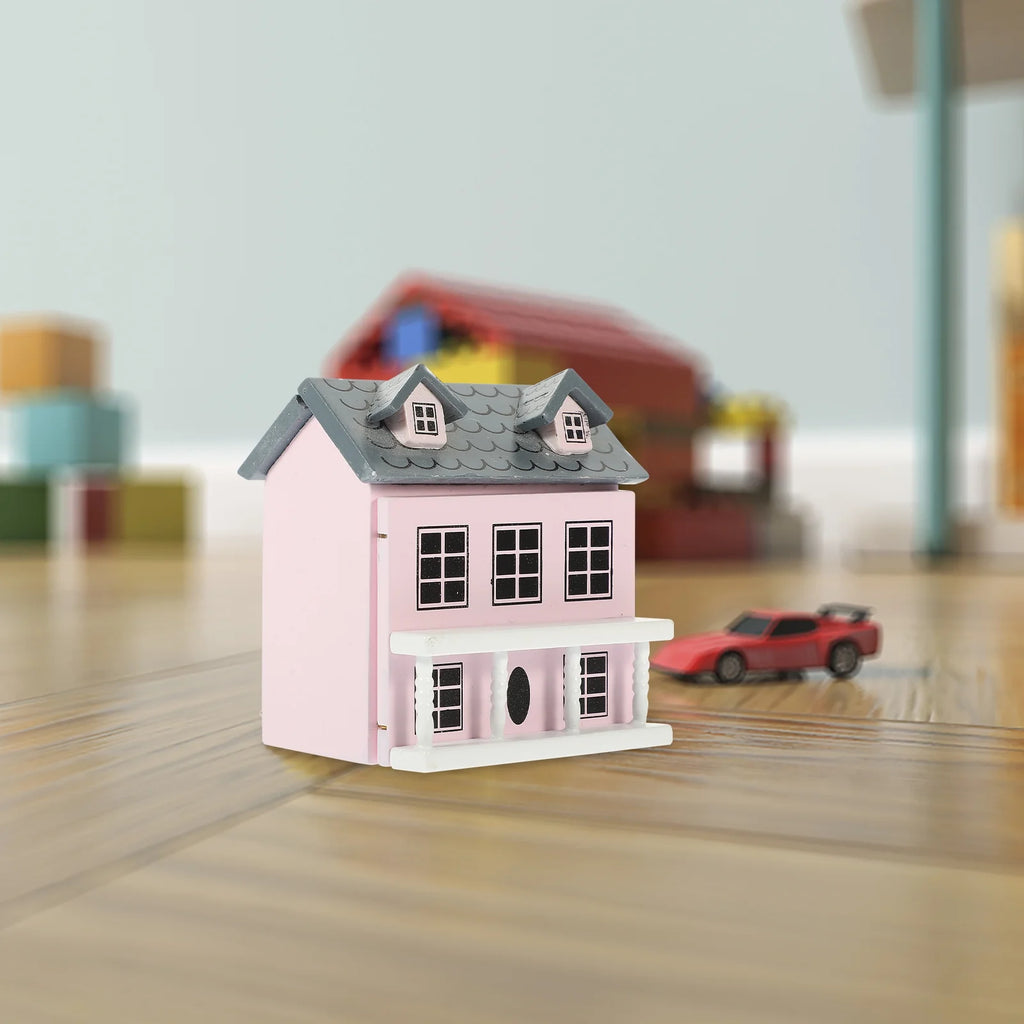 Miniature Wooden Doll House Villa J595954