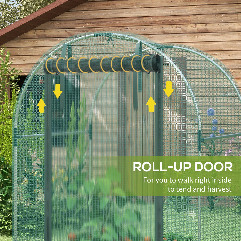 4' x 4' Green Plant Protection Tent Crop Cage with Door E979406
