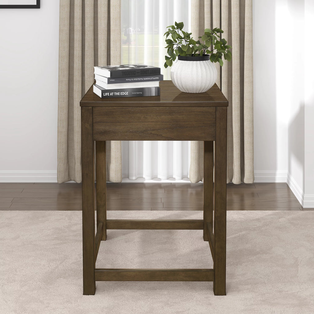 Brown Gray Corner Desk Q5113