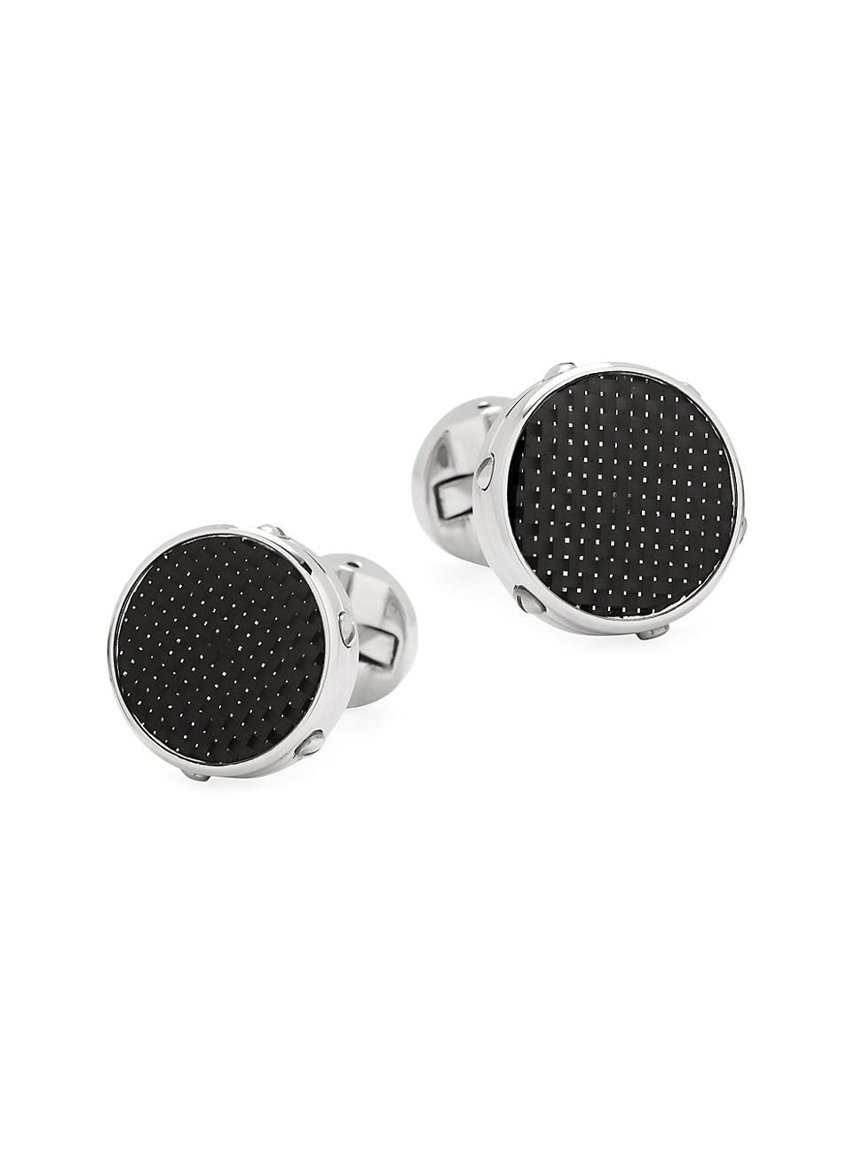 Carbon Fiber Stainless Steel Cufflinks G828886