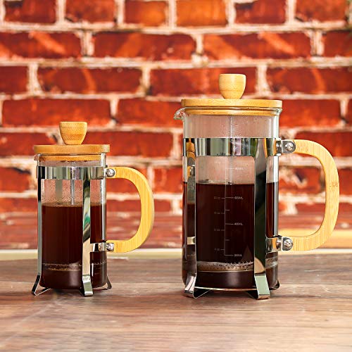 34 oz French Press Coffee Maker with Bamboo Lid Y631850
