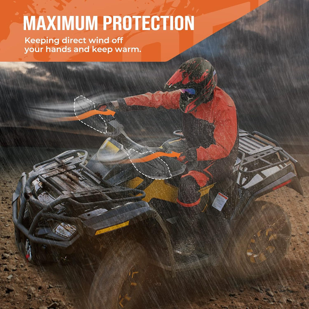 ATV HandGuard and Wind Deflector Kit with Mounting Straps K679770