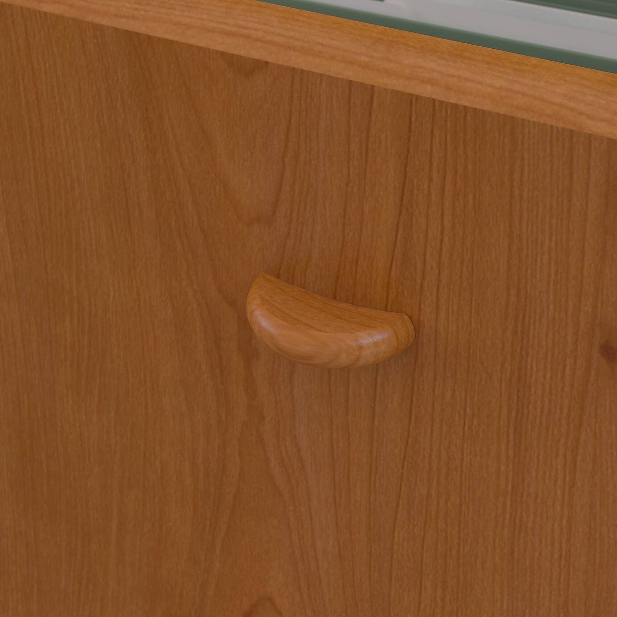 Natural Cherry Desk with 2 Drawer Mobile Pedestal J116