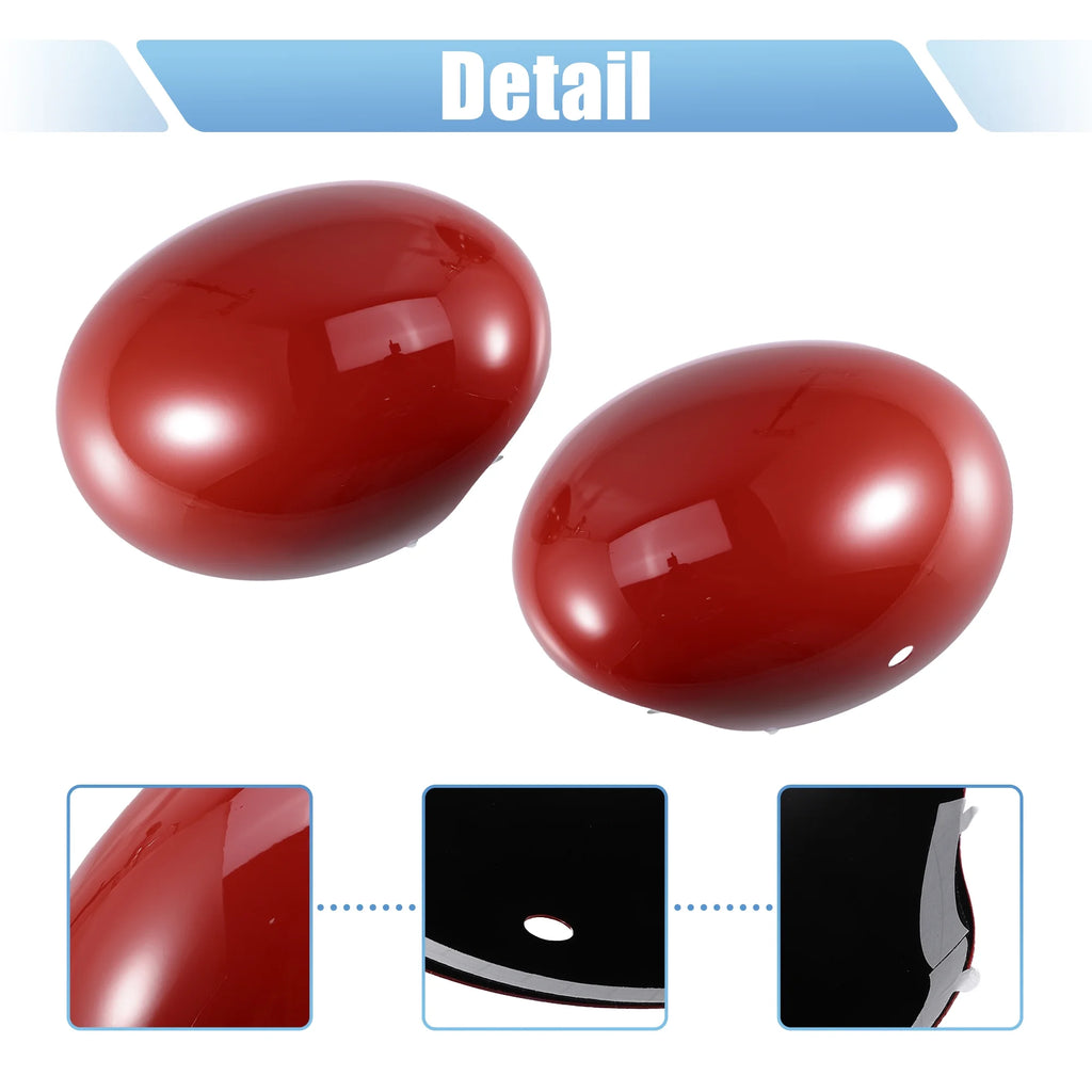 Red Exterior Rear View Mirror Cover with Induction Hole Z7074