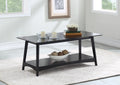 Black Coffee Table with Shelf I39541