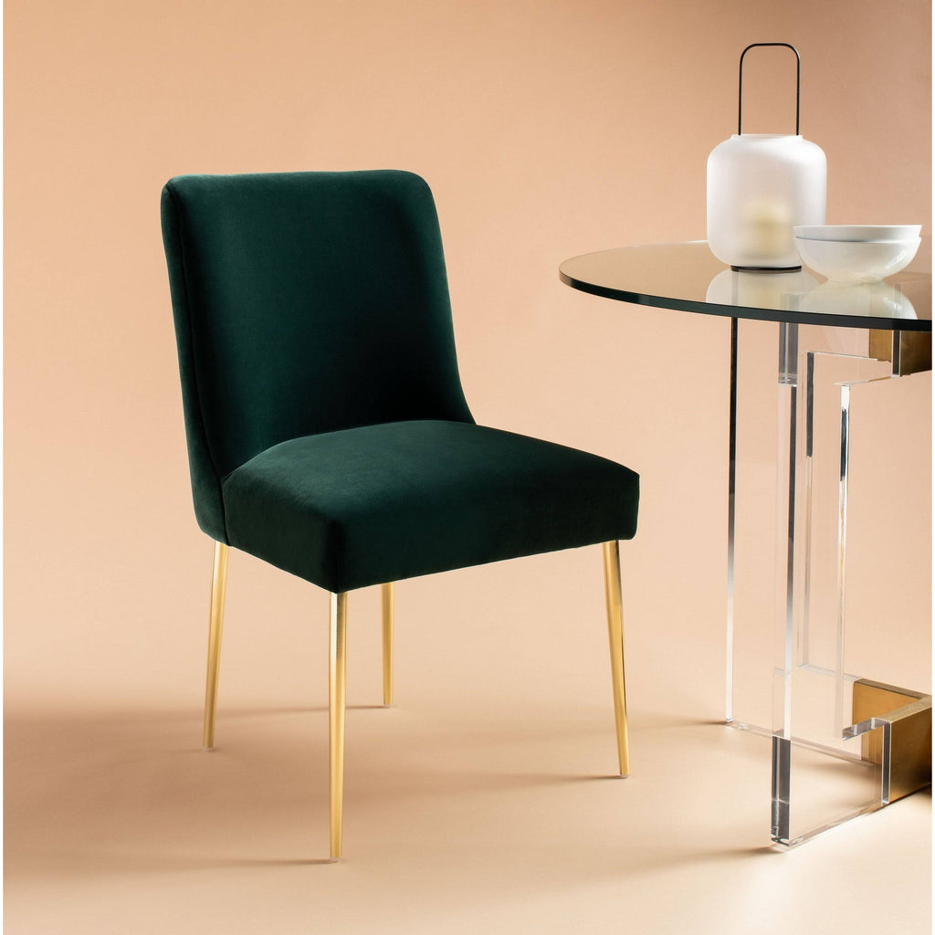 Hunter Green Velvet Dining Chair Z94661