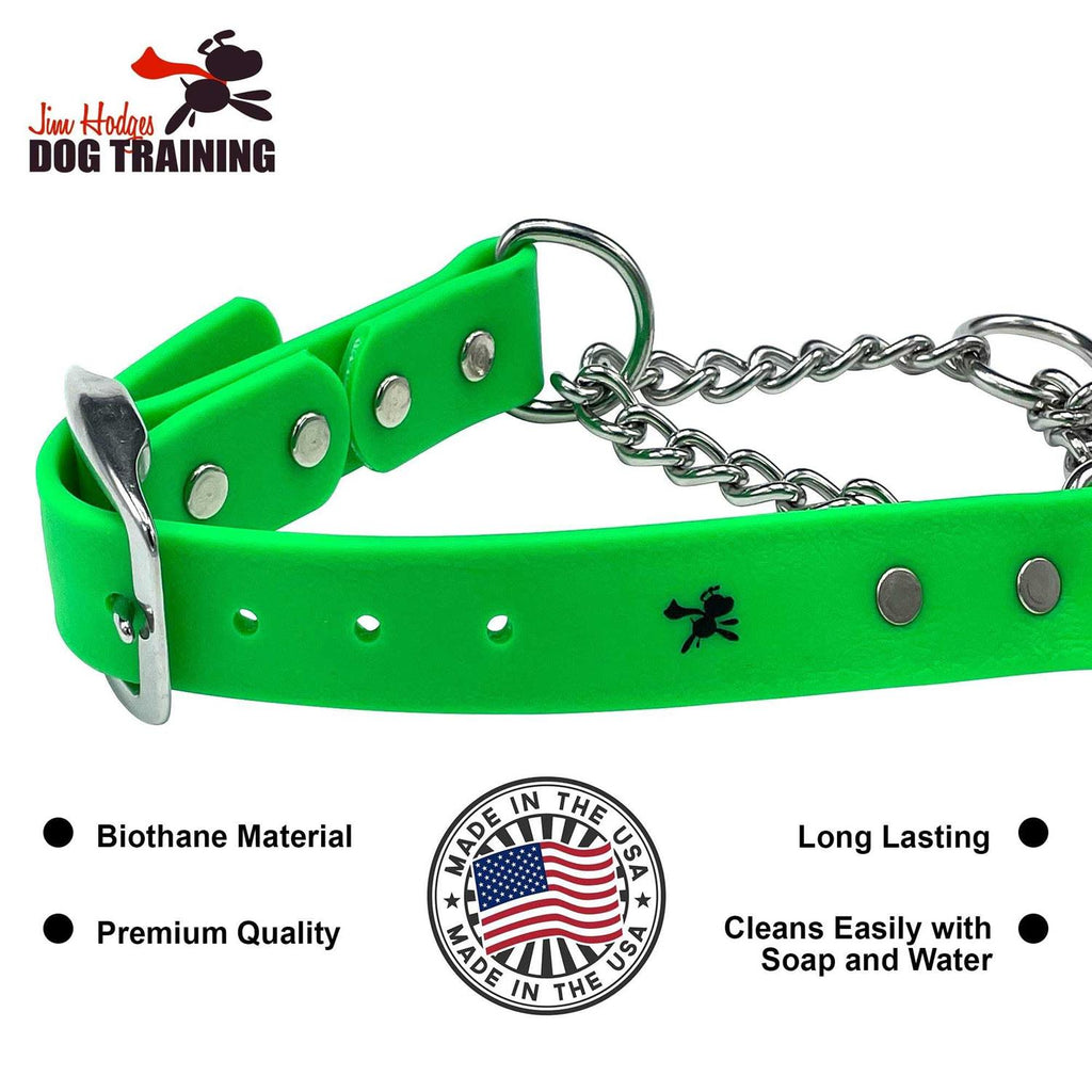 Martingale Collar for Dogs Biothane Stainless Steel Hardware J9019