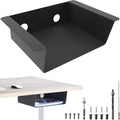 Welded Steel Matte Black Under Desk Storage Shelf Pack of 2 B1798