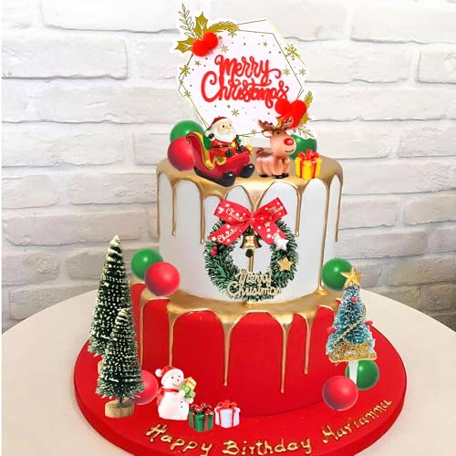 Christmas Cake Topper Cupcake Decoration D715