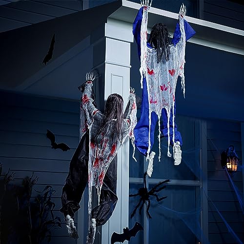 47" Halloween Climbing Zombies Wall Decoration 2 Pcs S51416
